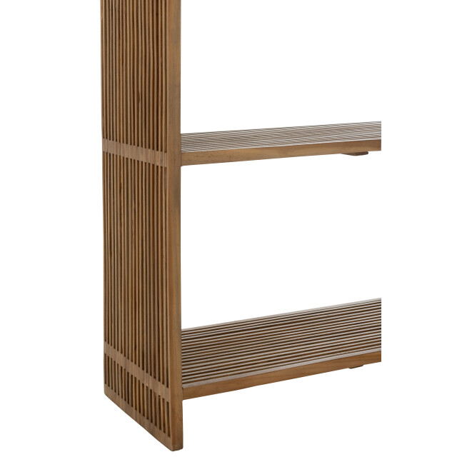 J-Line boekenkast 4 schappen gerecycleerd teak 88x35x190cm 3001950 large