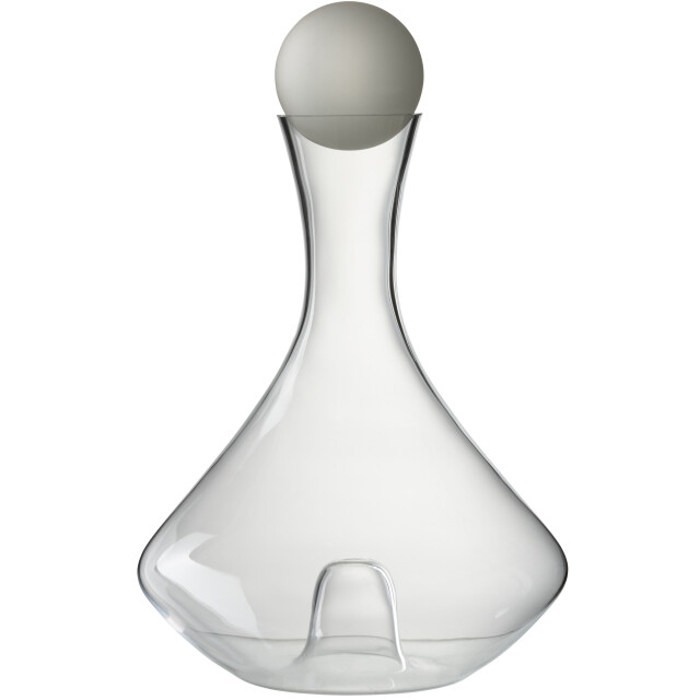 J-Line karaf modern gebogen glas 20x20x31.5cm 3010625 large