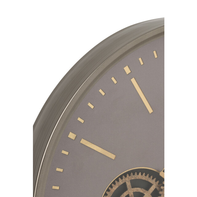 J-Line klok tandwiel mdf /goud large 60x9x60cm 3010089 large