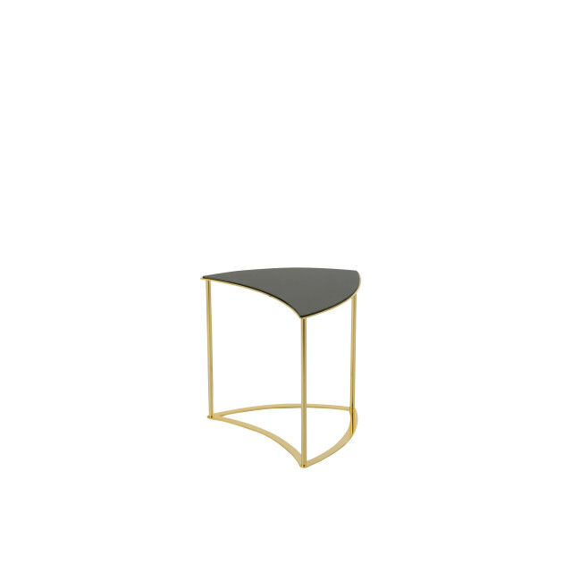 J-Line set van 6 tafels tornado goud metaal/mdf/glas 100x100x48cm 3001610 large