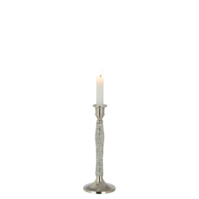 J-Line kandelaar diamant aluminium zilver medium 10x10x27cm 3000987 large