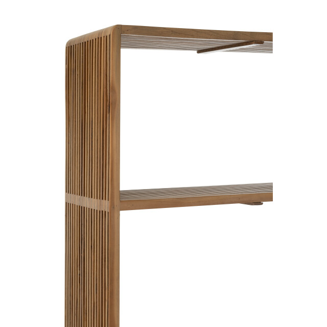J-Line boekenkast 4 schappen gerecycleerd teak 88x35x190cm 3001950 large