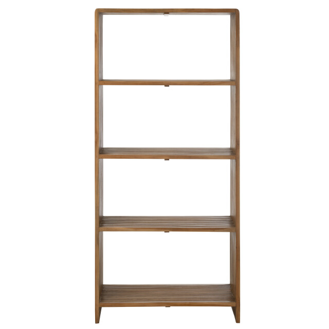 J-Line boekenkast 4 schappen gerecycleerd teak 88x35x190cm 3001950 large