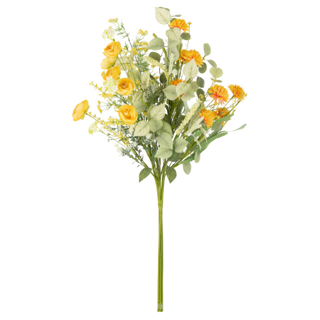 J-Line boeket mix bloemen kunststof 30x30x85cm 3013893 large
