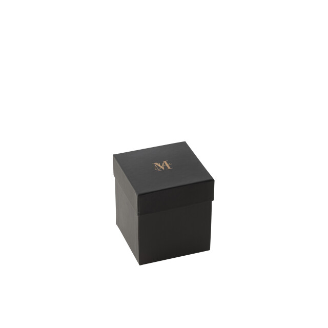 J-Line geurkaars m-chic glas goud/zwart small-48u 10x10x11.5cm 3015444 large