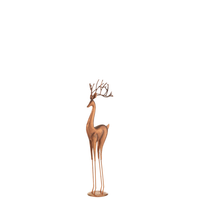 J-Line rendier op voet metaal koper small 14.5x10x54cm 3009658 large
