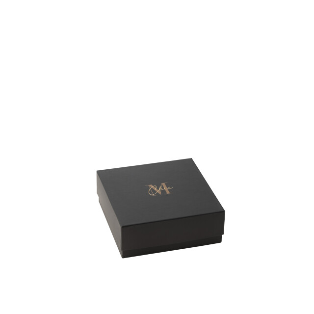 J-Line geurkaars m-chic glas goud/zwart medium-20u 19x19x4.5cm 3065765 large