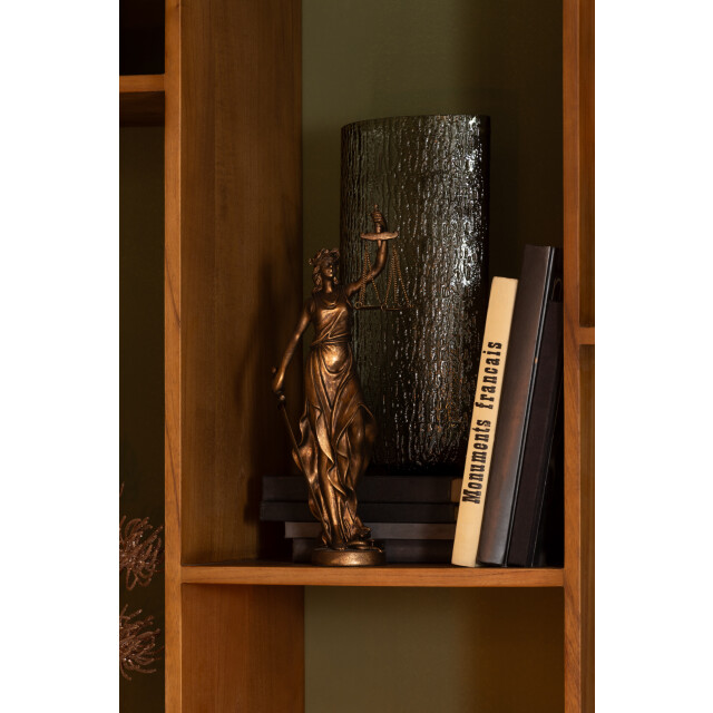 J-Line vrouw justitia resin koper small 15.5x9x39cm 3009578 large
