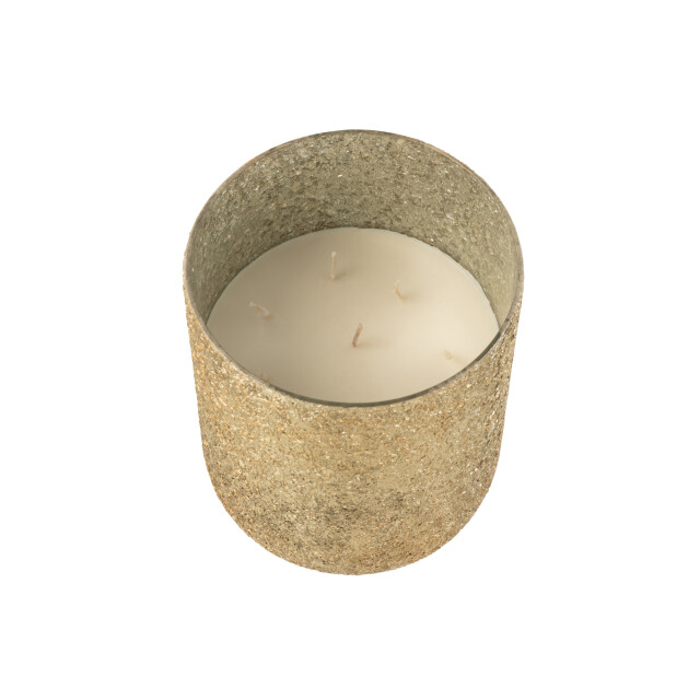 J-Line geurkaars luxuria goud extra large- 120h 20x20x25cm 3015199 large