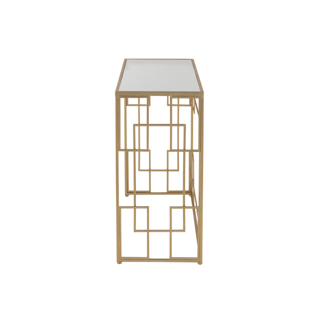 J-Line console lijnen metaal/glas goud 120x40x81.5cm 3000918 large