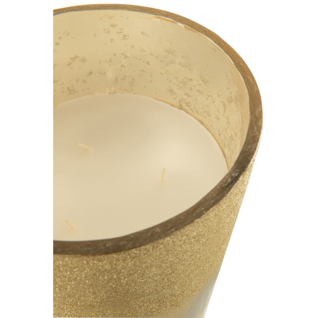 J-Line geurkaars m-chic glas gold extra large 20x20x32.5cm 3015266 large