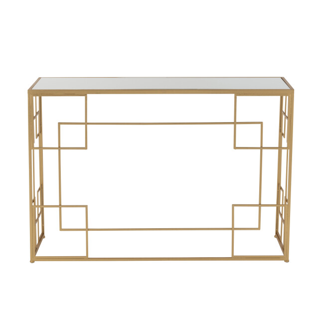 J-Line console lijnen metaal/glas goud 120x40x81.5cm 3000918 large