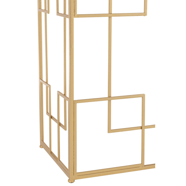 J-Line console lijnen metaal/glas goud 120x40x81.5cm 3000918 large