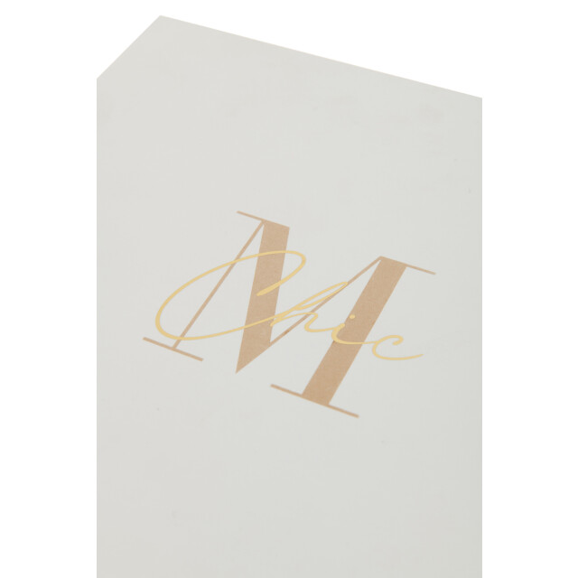J-Line doos 4 geurkaars m-chic glas goud-21u 6.5x6.5x7.5cm 3066096 large