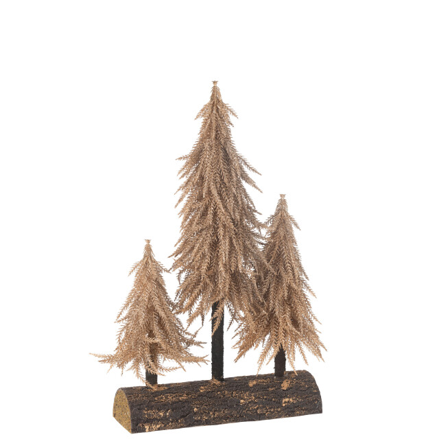 J-Line kerstboom bos kunststof koper 30x10x50cm 3010052 large