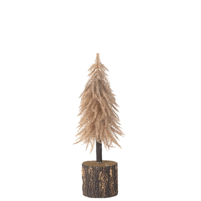 J-Line kerstboom kunststof koper medium 14x14x45cm 3010048 large