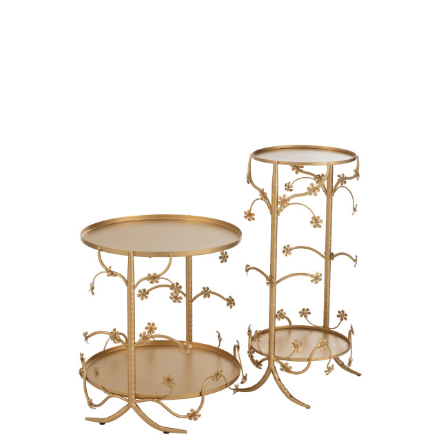 J-Line bijzettafel metaal goud medium 32x30x70cm 3000802 large