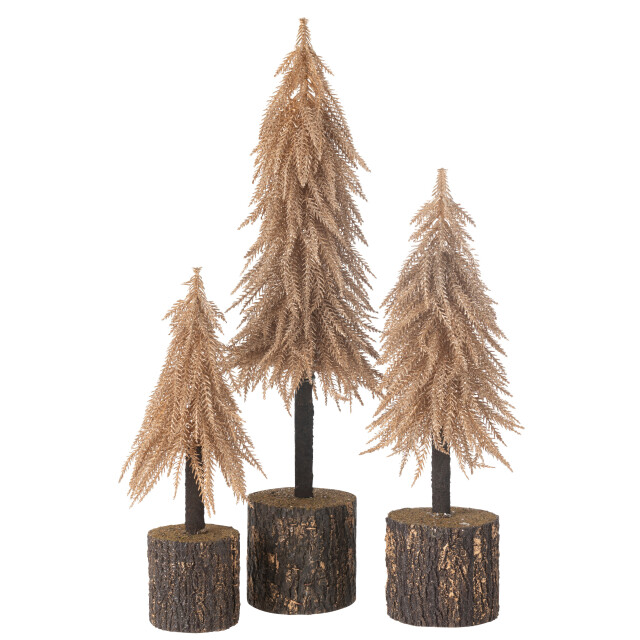 J-Line kerstboom kunststof koper large 16x16x60cm 3010050 large