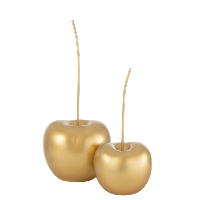 J-Line kers resine goud large 25.5x23x52.5cm 3015162 large