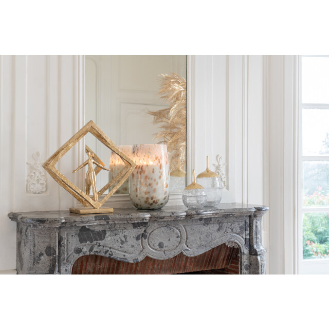 J-Line geurkaars mia wit/mix glas large 20x20x32.5cm 3065888 large