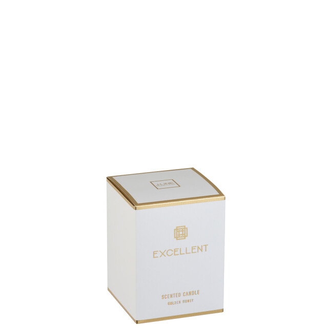 J-Line geurkaars excellent golden honey goud small-50uur 9x9x12cm 3015528 large