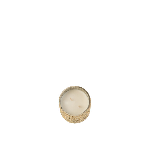 J-Line geurkaars luxuria goud small- 40h 9x9x10cm 3015192 large
