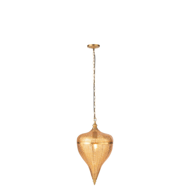 J-Line hangende lamp druppel metaal goud large 31.5x31.5x57cm 3002003 large