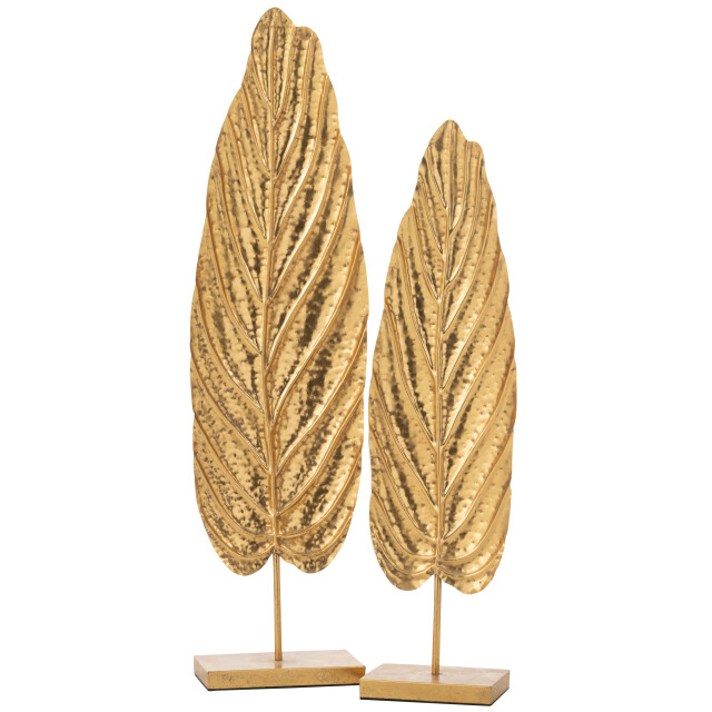 J-Line set van 2 bomen fore metaal goud 25x13x94cm 3002414 large