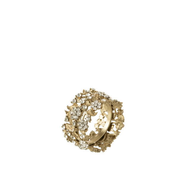 J-Line doos 6 servetring breed metaal goud 5x5x3cm 3015286 large