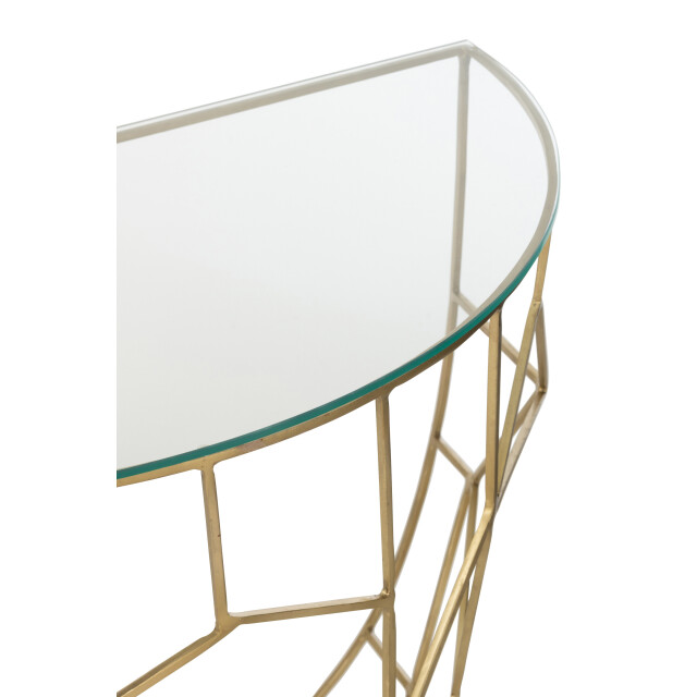 J-Line console moza metaal/glas goud 90x46x76cm 3002269 large