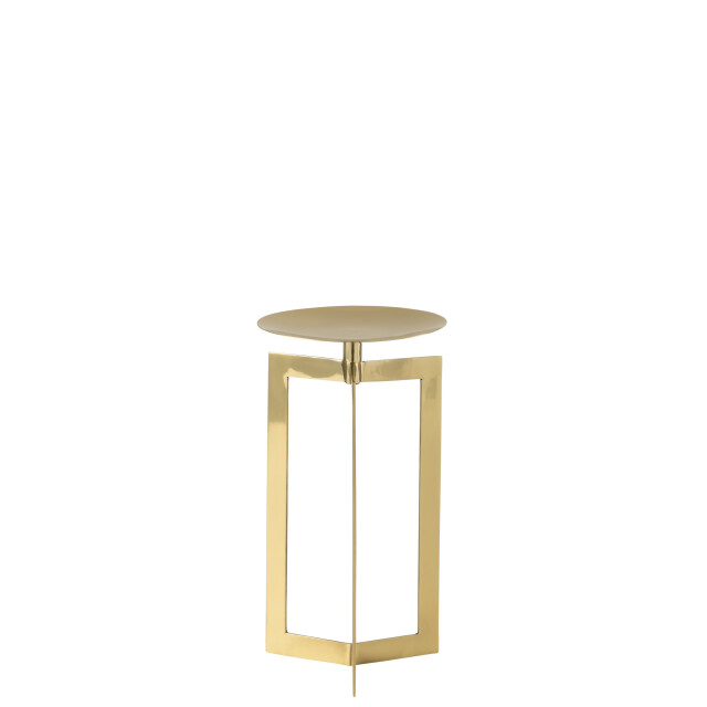 J-Line kaarshouder stainless steel goud small 16.5x16.5x29cm 3065884 large