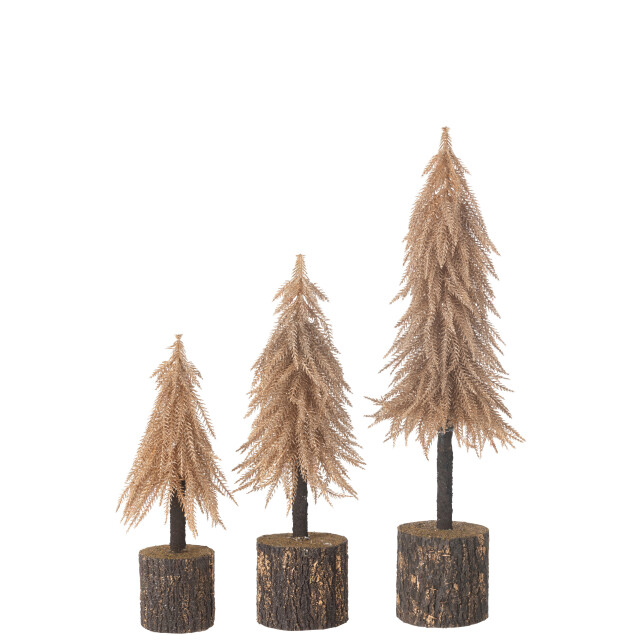 J-Line kerstboom kunststof koper large 16x16x60cm 3010050 large