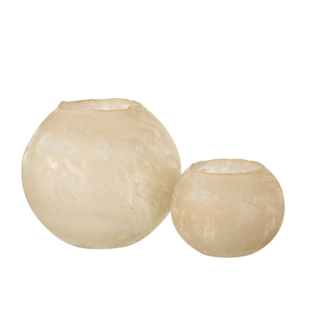 J-Line vaas soda rond glas goud large 25x25x22cm 2997240 large