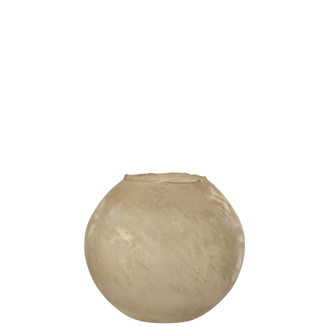 J-Line vaas soda rond glas goud large 25x25x22cm 2997240 large