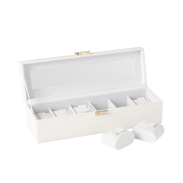 J-Line horlogedoos 6 compartimenten kunstleder 34x10.5x10cm 3009751 large