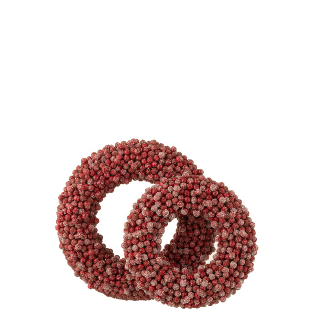 J-Line krans rond bessen plastiek large 45x6x45cm 3008768 large