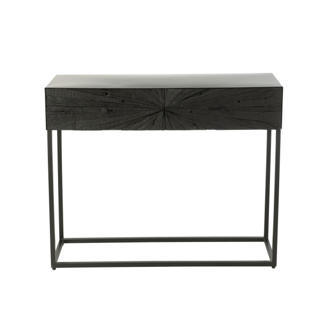 J-Line console shanil hout/ijzer 100x33x81cm 3001785 large