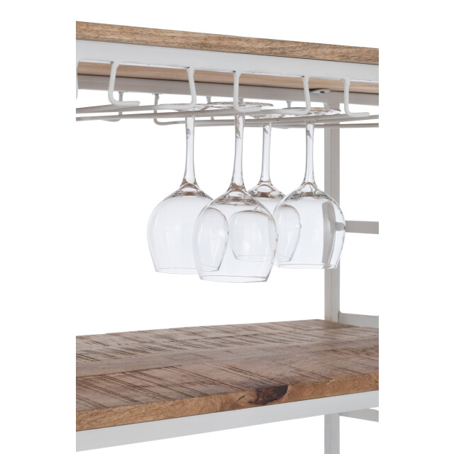 J-Line bar fiets metaal/mango hout /naturel 173x64x119cm 3000597 large