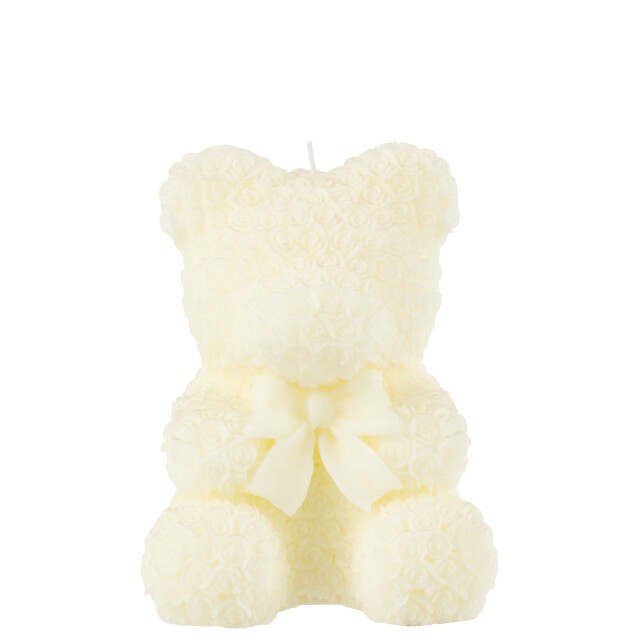 J-Line kaars teddy beer large-25u 14x14x21cm 3015010 large