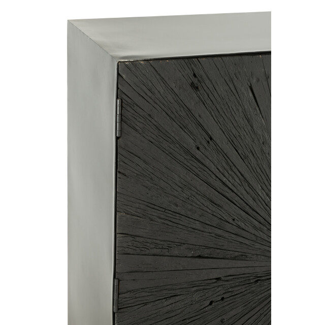 J-Line barkast shanil hout/ijzer 90x40x162cm 3001787 large