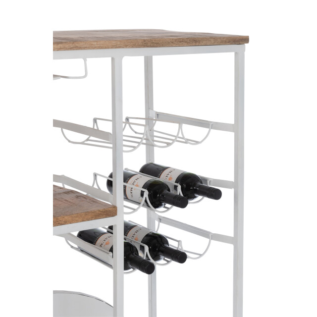 J-Line bar fiets metaal/mango hout /naturel 173x64x119cm 3000597 large