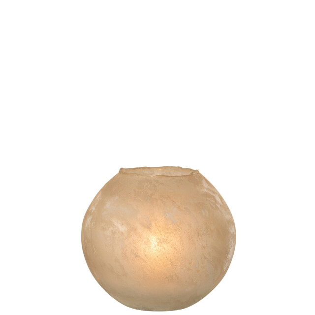 J-Line vaas soda rond glas goud large 25x25x22cm 2997240 large