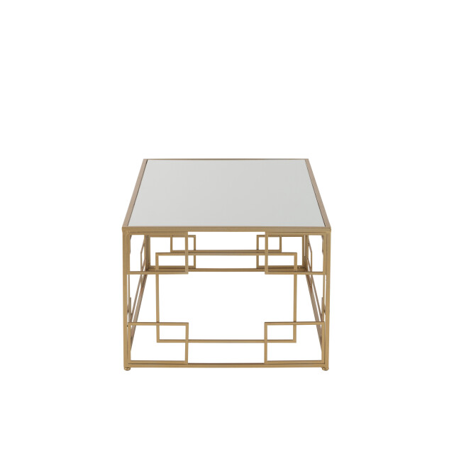 J-Line salontafel lijnen metaal/glas goud 120x66x47.5cm 2999262 large