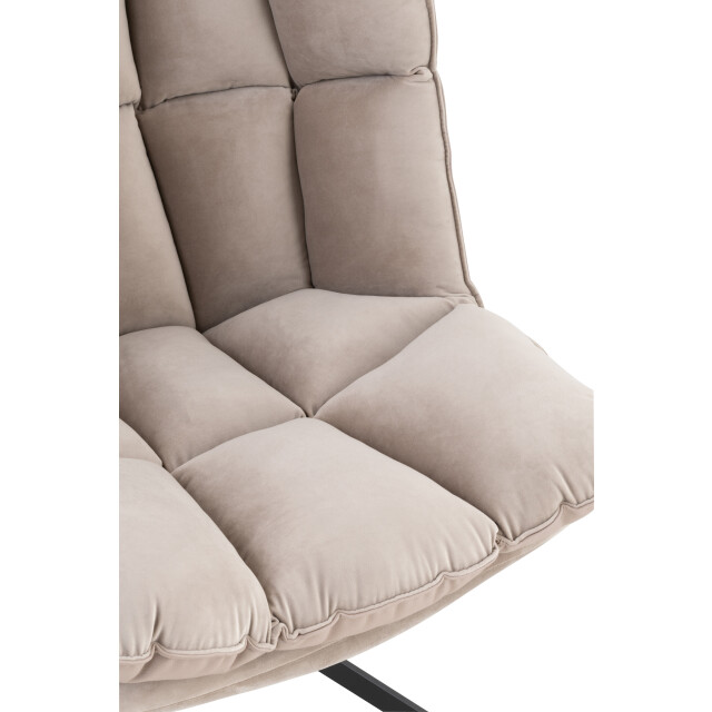 J-Line stoel relax kussen op frame textiel/metaal extra licht - 3000782 large