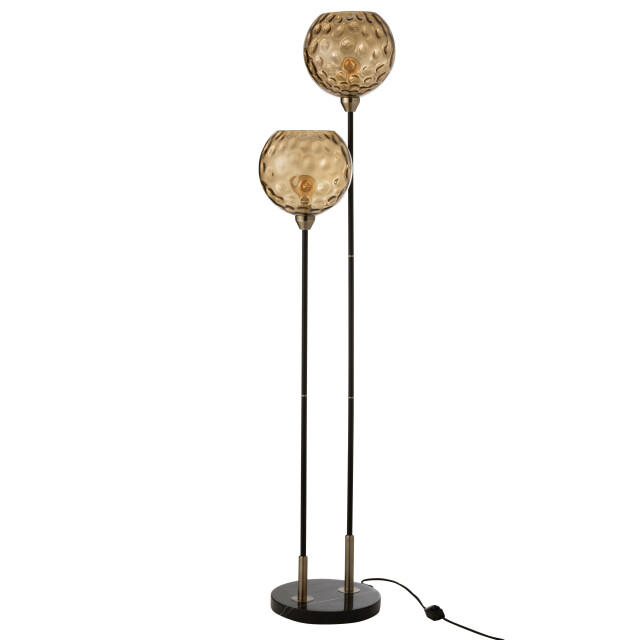 J-Line voet lamp staand bollie staal/marmer 30x30x140cm 3002864 large
