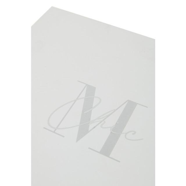 J-Line doos 4 geurkaars m-chic glas zilver 6.5x6.5x7cm 3014732 large