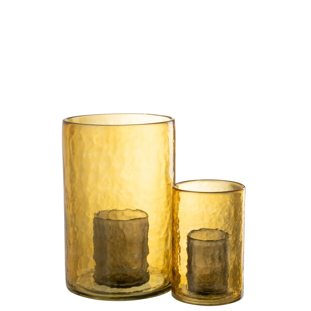 J-Line windlicht dubbel glas large 20.5x20.5x30.5cm 3013740 large