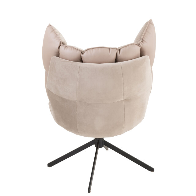 J-Line stoel relax kussen op frame textiel/metaal extra licht - 3000782 large