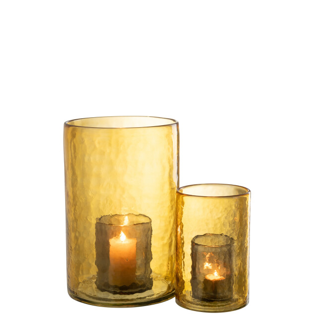 J-Line windlicht dubbel glas large 20.5x20.5x30.5cm 3013740 large