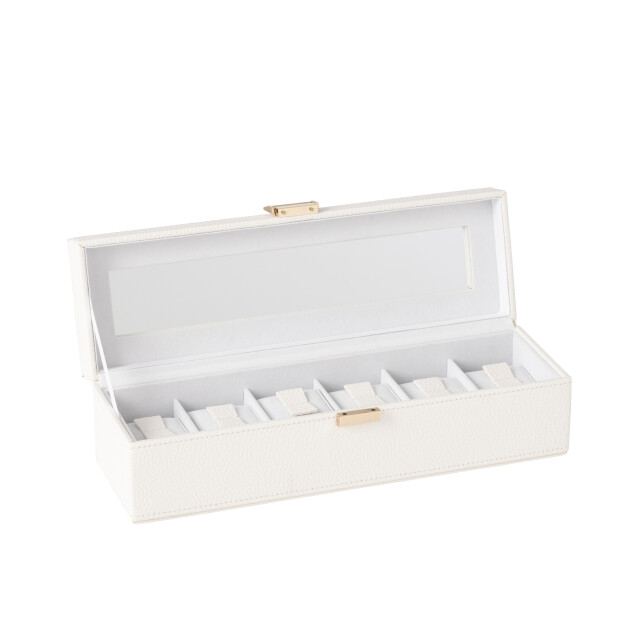 J-Line horlogedoos 6 compartimenten kunstleder 34x10.5x10cm 3009751 large